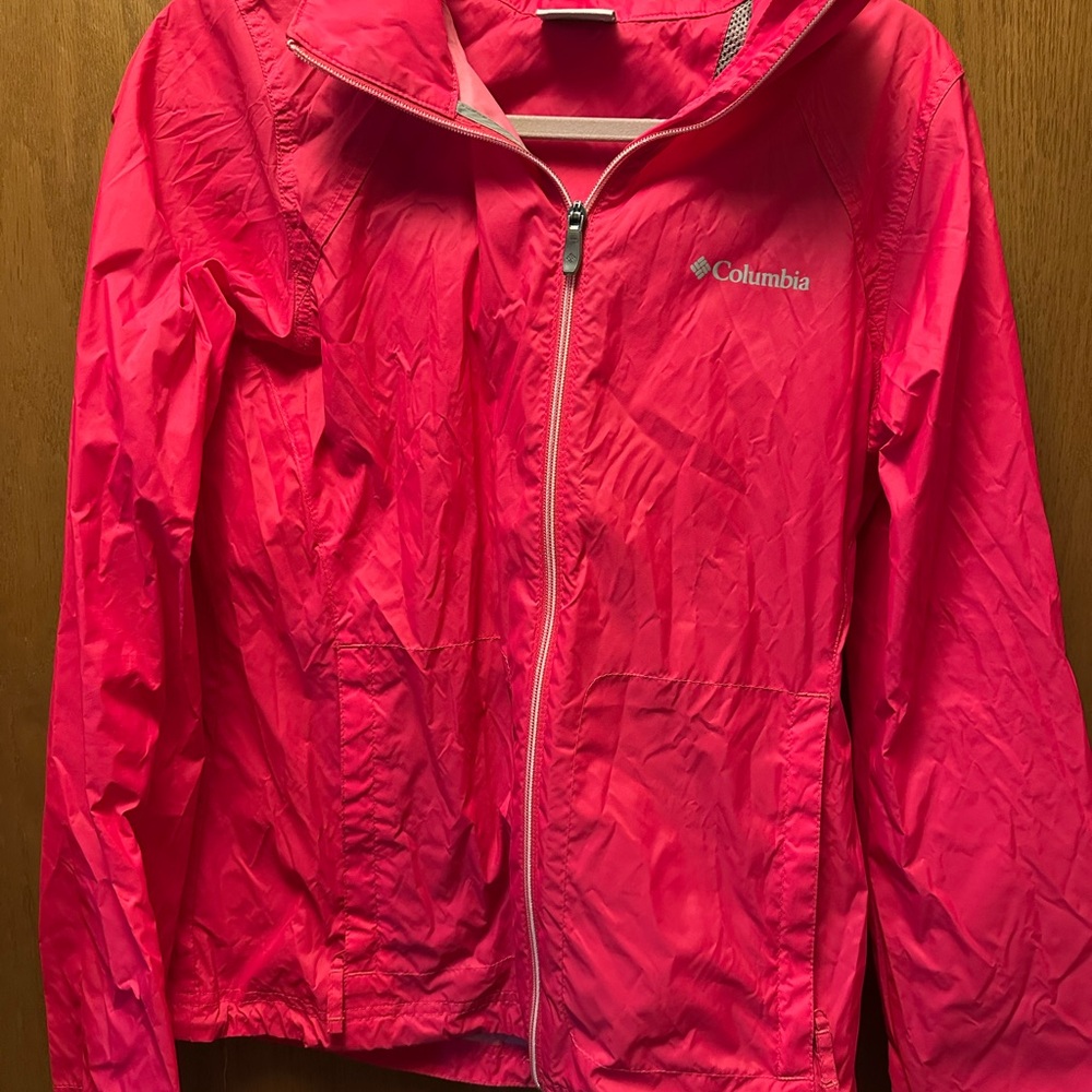 Columbia Pink Windbreaker Jacket AM